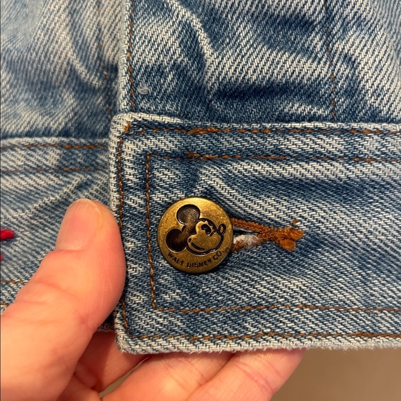 Vtg Mickey & Co. Denim Jacket Embroidered 90s Disney Size Medium - Picture 5 of 6
